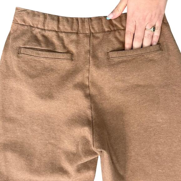 Everlane Heather Auburn Brown Dream Pant Knit Cropped Vertical Seam Pants sz XS - Picture 12 of 12